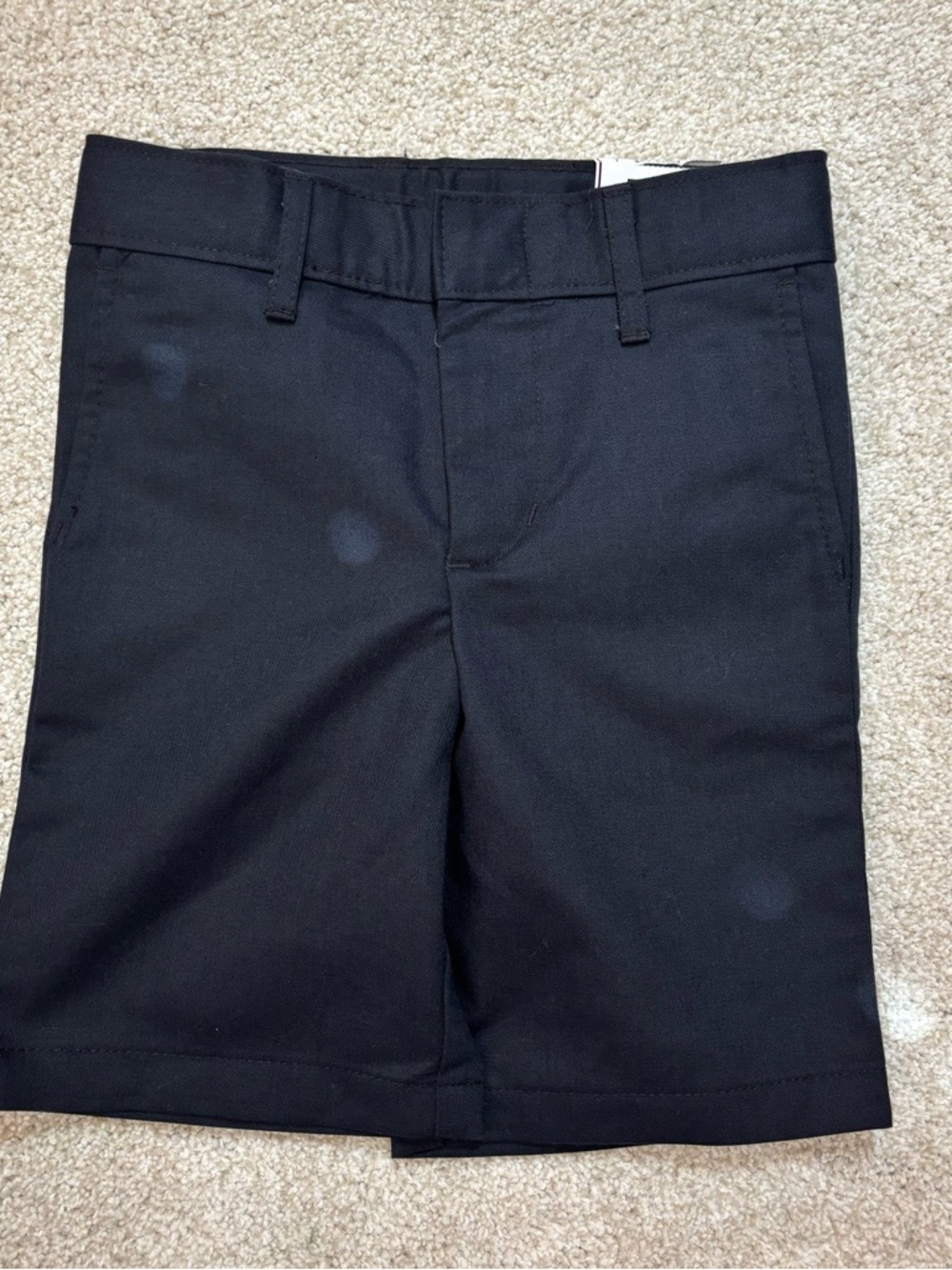Boys A+ Simply the Best! Navy Modern Fit Flat-Front Uniform Shorts Size 7 Slim